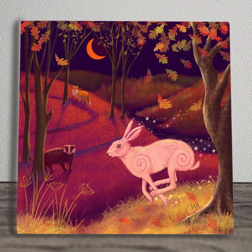 Ceramic picture tile plaque - picture,