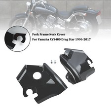 Fork Frame Neck Cover For Yamaha XVS400 XVS650 Drag Star V-Star 650 97-03 Black.