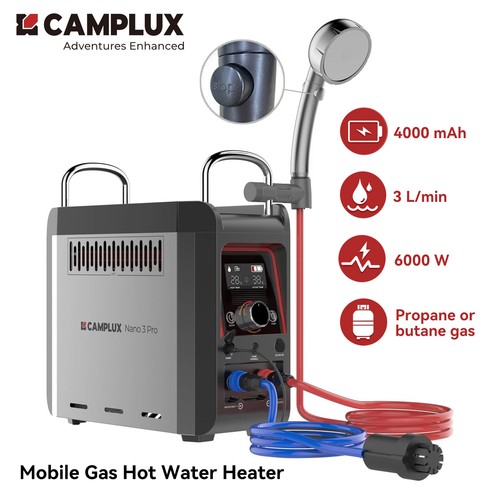 Camplux mobile gas - hot, water