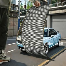 Universal Honeycomb Mesh Grill Plastic Car Bumper Net Vent Racing Grill Black UK