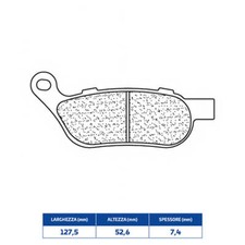 Rear Brake Pads Sintered HD