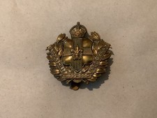 WW I BRITISH ARMY BRASS CAP