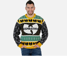 Adult Unisex Wu-Tang Clan Logo Ugly Christmas Sweater (Big & Tall Available)
