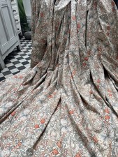 William Morris Curtains, Golden Lily Minor, Vintage 95"Wx 63"L  (2 prs ) (Glot1)