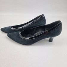 gabor black suede court shoes stylish uk 7