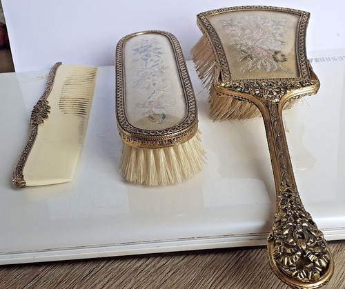 Vanity brush set - set, filigree