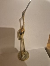 Solid Brass Heron Crane Egret