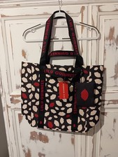 Lulu Guinness x Waitrose Ltd edition tote bag with coin purse. Flurry of Kisses.