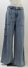 Ladies New Ex M&S Wide Leg  5 Pocket  Jeans Size 8 10 12 14 16 18 20 22