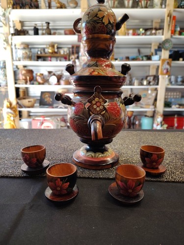 Vtg russian khokhloma lacquer - khokhloma,