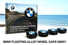 Floating BMW 5 Series Centre Caps Alloy  Level Wheels  56mm Set of 4