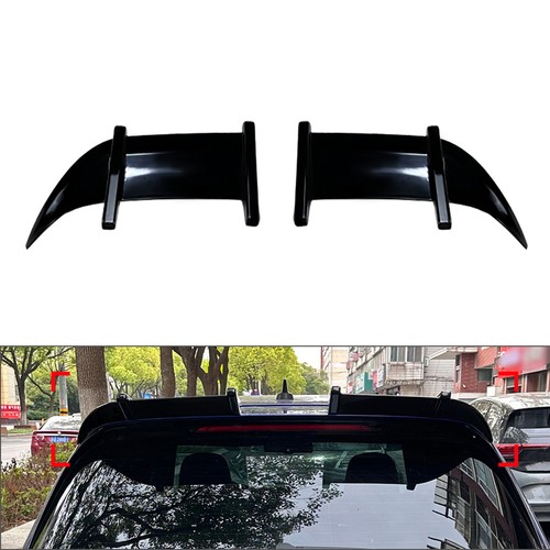 Glossyblack rear roof spoiler - rear,