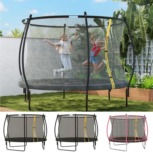 Trampoline with enclosure net - with,
