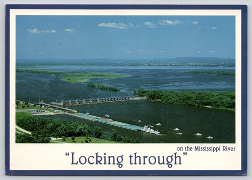 Lock dam barge line crosse - dam, la