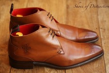 Jeffery West O'toole Tan Brown Leather Chukka Boots Men's UK 7 US 8 EU 41