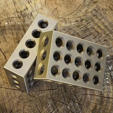  23 Hole Hollow Blocks Steel Vise Parallel Pad Milling Machine Machinist