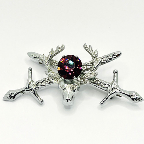 Vintage mizpah stag - stag's, head