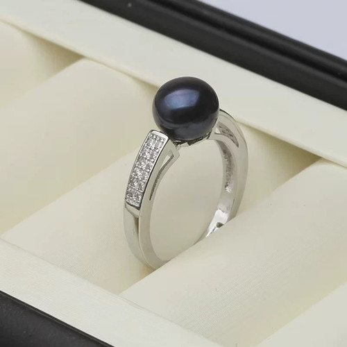 Genuine natural pearl rings - natural,