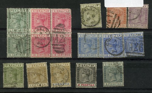 Gibraltar 1889 5c to - -,