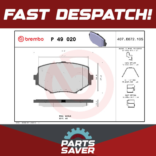 Brake pads set fits mazda - set, mx5