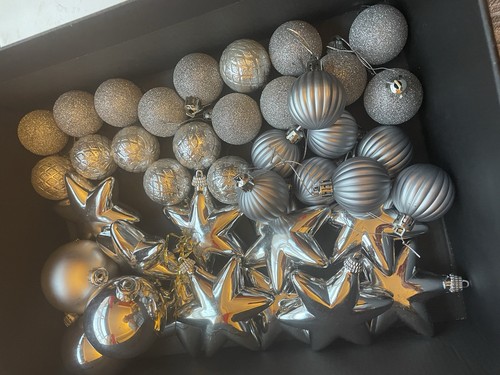Assorted silver christmas - silver,
