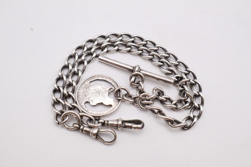 Antique sterling silver double - antique,