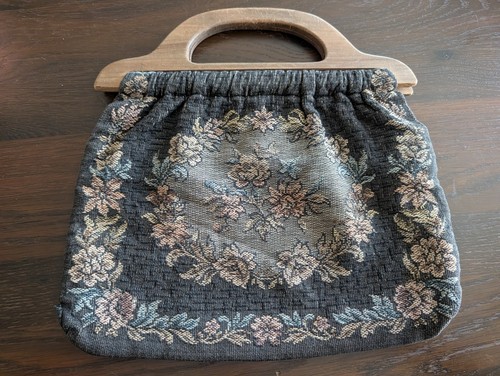 Vintage tapestry carpet - vintage, bag