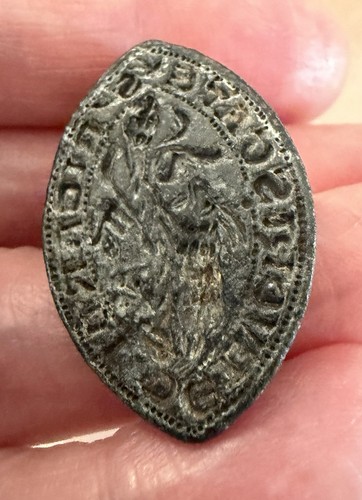 14th century bronze seal - 14th,