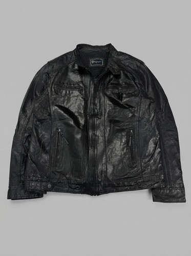 Vintage 90s black real - black, leather