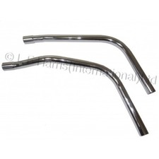 TRIUMPH TRIDENT T150 1968-70 EXHAUST PIPES 70-9463/4 UK MADE LF HARRIS