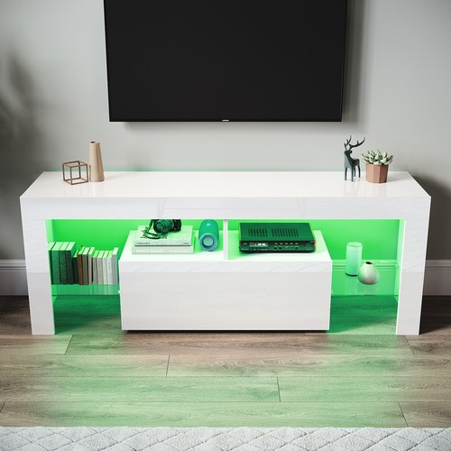 High gloss white stand - white, tv
