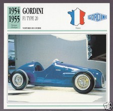 1954-1955 Gordini F1 Type 20