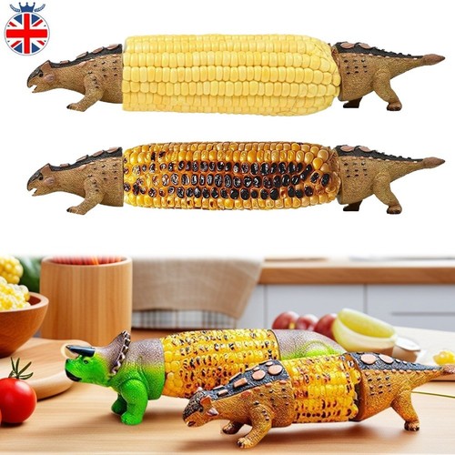 Dinosaur corn holder - corn, on