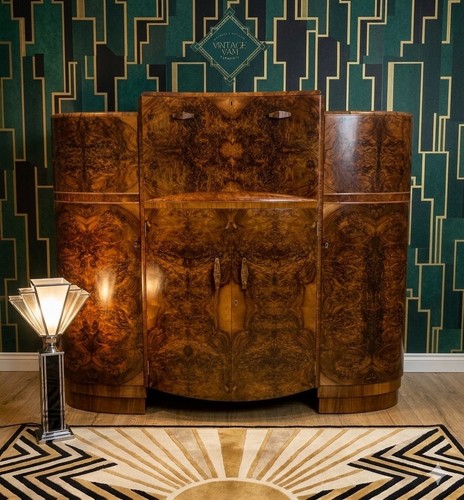 Antique english art deco - art,