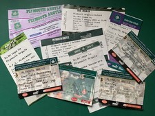 PLYMOUTH ARGYLE - BUNDLE OF TICKETS & FIXTURE LISTS  -  FREE POST
