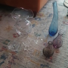 large bundle of Med/sma Sized Glass Ornament Bundle, Set Of  7 homewares