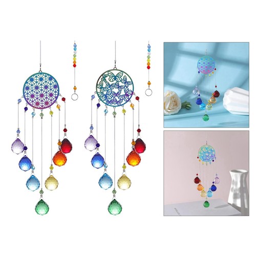 Hanging crystal wind chime sun - wind,