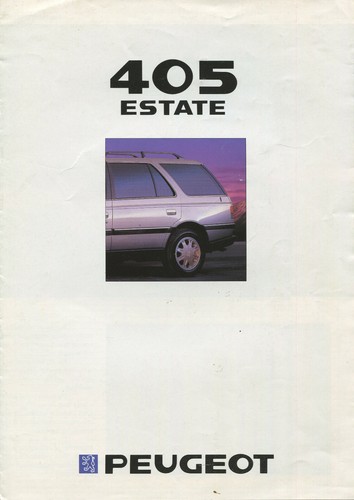 Car brochure peugeot 405 - -,
