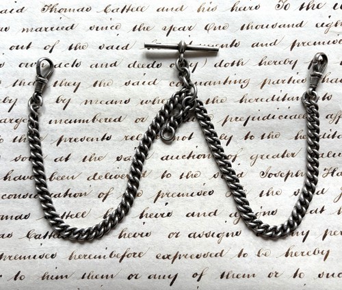 Antique silver double - silver, albert