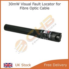 Rugged 30mW VFL Visual Fault Locator Tester Fibre Cable Light Source up to 30KM