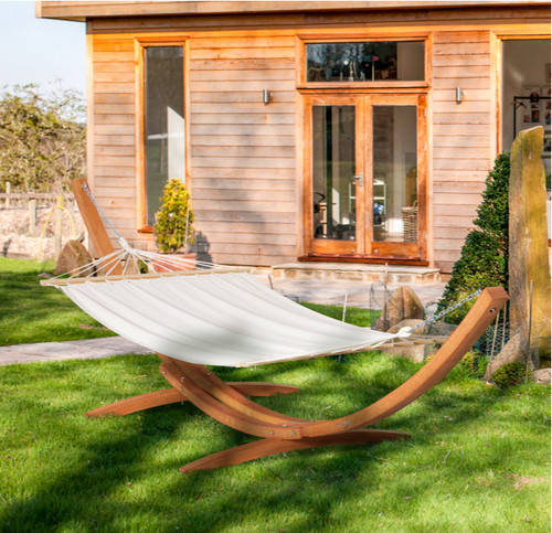Wooden garden hammock - wooden,