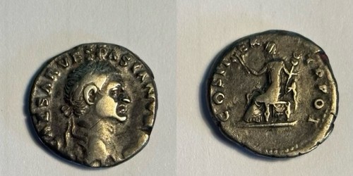 Vespasian silver denarius - vespasian,
