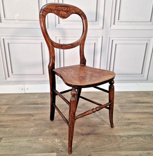 Antique balloon back chair - balloon,