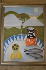 MARY FEDDEN STYLE PAINTING by