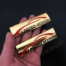 2pcs Metal Golden Limited
