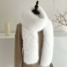 Womens Faux Fur Scarf Fluffy