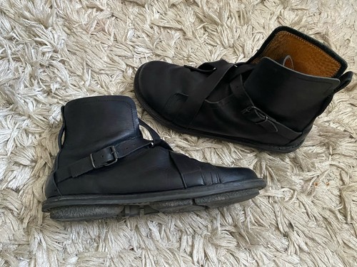 Trippen black leather men - black, men’s