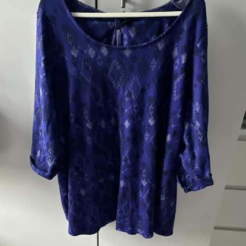 Evans blue geometric - geometric, round