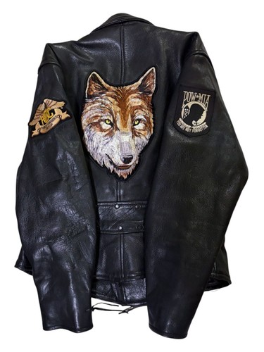 Vintage leather motorcycle - vintage,