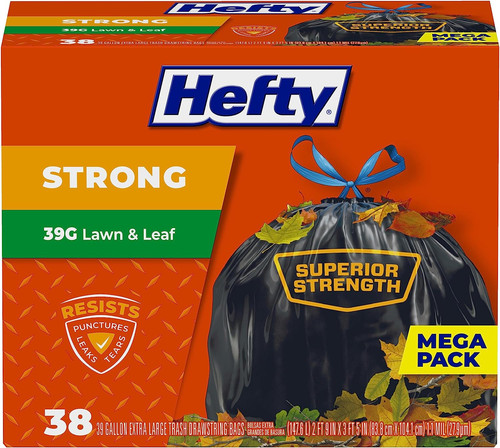 Strong lawn leaf trash bags - strong,